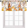 thumbnail image 1 of Fall Pumpkin Valance Curtain for Kitchen,Orange Autumn Gnome Thanksgiving Harvest Window Treatment Valances for Bedroom Living Room Bathroom, 54x18 inch, 1 of 5