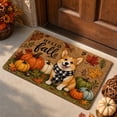 thumbnail image 1 of Fall Pumpkin Welcome Door Mat, Seasonal Non-Slip Rubber Backed Entryway Rugs for Indoor Outdoor Entrance Floor 16 x 24 Inch, 1 of 6