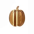 thumbnail image 1 of Fall Pumpkin Wooden Cutting Board,Striped Hardwood Cutting Board With Juice Groove,10.2*7.8 Inch Pumpkin‑Shape Serving Platter,Seasonal Kitchen Decor for Halloween Thanksgiving Party, 1 of 6