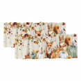 thumbnail image 1 of Fall Pumpkins Curtain Valances for Windows, Kitchen Valance Window Treatments Panel 2 Pack, Thanksgiving Farmhouse Maple Leaf Squirrel Rod Pocket Short Curtains for Bathroom Bedroom 60 x 18 Inch, 1 of 8