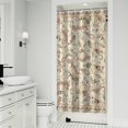 thumbnail image 1 of Fall Pumpkins and Floral Pattern Shower Curtain 36"x72" ,Bathroom Decorative Shower Curtains Set with 12 Hooks,Modern Waterproof Washable Shower Curtain, 1 of 6