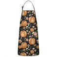 thumbnail image 1 of Fall Pumpkins and Flowers Pattern Apron-Garden Aprons for Women with Pockets-Cotton Linen Waterproof Kitchen Cooking Gardening Aprons Adjustable for Kitchen,Cooking,BBQ and Salon 33"x27", 1 of 7