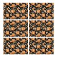 thumbnail image 1 of Fall Pumpkins and Flowers Pattern Summer Placemats Table Placemats Set of 6-Linen Kitchen Washable Placemats Table Mats 12"x18" Non-Slip Heat Resistant, 1 of 5