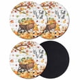 thumbnail image 1 of Fall Pumpkins Gnomes Coasters Set of 4, Absorbent Coasters for Drinks, Thanksgiving Maple Leaves Farmhouse Plaid Coaster for Desk Coffee Table Protection, Home Decor House Warming Gifts 4", 1 of 8