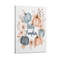 thumbnail image 1 of Fall Pumpkins Hello Pumpkin Vintage Retro Canvas Wall Art for Bedroom Hello Pumpkin Vintage Fall Living Room Art Artwork for Bedroom Living Room Kitchen Office Canvas Prints 8x12inch Framed, 1 of 8