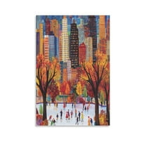 Fall Pumpkins Hello Pumpkin Vintage Retro Canvas Wall Decor for Bedroom Seasonal Autumn Leaves Mushroom Thanksgiving Wall Art Pictures Nursery Living Room Décor Canvas Prints 16x24inch Unframed