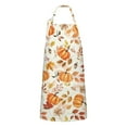 thumbnail image 1 of Fall Pumpkins Leaves Pattern Apron-Garden Aprons for Women with Pockets-Cotton Linen Waterproof Kitchen Cooking Gardening Aprons Adjustable for Kitchen,Cooking,BBQ and Salon 33"x27", 1 of 7