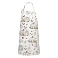 thumbnail image 1 of Fall Pumpkins Leaves Pattern Apron-Garden Aprons for Women with Pockets-Cotton Linen Waterproof Kitchen Cooking Gardening Aprons Adjustable for Kitchen,Cooking,BBQ and Salon 33"x27", 1 of 7
