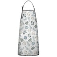 thumbnail image 1 of Fall Pumpkins Leaves Pattern Apron-Garden Aprons for Women with Pockets-Cotton Linen Waterproof Kitchen Cooking Gardening Aprons Adjustable for Kitchen,Cooking,BBQ and Salon 33"x27", 1 of 7