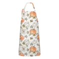 thumbnail image 1 of Fall Pumpkins Leaves Pattern Apron-Garden Aprons for Women with Pockets-Cotton Linen Waterproof Kitchen Cooking Gardening Aprons Adjustable for Kitchen,Cooking,BBQ and Salon 33"x27", 1 of 7