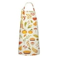 thumbnail image 1 of Fall Pumpkins Leaves Pattern Apron-Garden Aprons for Women with Pockets-Cotton Linen Waterproof Kitchen Cooking Gardening Aprons Adjustable for Kitchen,Cooking,BBQ and Salon 33"x27", 1 of 7