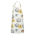 thumbnail image 1 of Fall Pumpkins Leaves Pattern Apron-Garden Aprons for Women with Pockets-Cotton Linen Waterproof Kitchen Cooking Gardening Aprons Adjustable for Kitchen,Cooking,BBQ and Salon 33"x27", 1 of 7