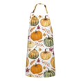 thumbnail image 1 of Fall Pumpkins Leaves Pattern Apron-Garden Aprons for Women with Pockets-Cotton Linen Waterproof Kitchen Cooking Gardening Aprons Adjustable for Kitchen,Cooking,BBQ and Salon 33"x27", 1 of 7