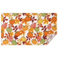 thumbnail image 1 of Fall Pumpkins Leaves Pattern Rectangle Tablecloth 60"x102",Waterproof Polyester Rectangle Table Cloth, Wipeable Spillproof Polyester Tablecloth for Dining, Camping, Indoor and Outdoor, 1 of 6