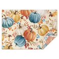 thumbnail image 1 of Fall Pumpkins Leaves Pattern Rectangle Tablecloth 60"x84",Waterproof Polyester Rectangle Table Cloth, Wipeable Spillproof Polyester Tablecloth for Dining, Camping, Indoor and Outdoor, 1 of 5