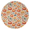 thumbnail image 1 of Fall Pumpkins and Leaves Pattern Round Blanket,Comfortable Soft Flannel Throw Blanket,All Season,Warm Lightweight Blankets for Sofa Bed Couch Living Room Chair 60"x60", 1 of 5