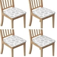 thumbnail image 1 of Fall Pumpkins Leaves Pattern Seat Covers for Dining Room Chairs Set Of 4,Stretch Printed Washable Chair Seat Cover with Elastic Ties and Button,Removable Waterproof Couch Cushion Covers, 1 of 6