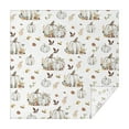 thumbnail image 1 of Fall Pumpkins Leaves Pattern Square Tablecloth,Waterproof Square Table Cover,Wipeable Spillproof Washable Table Cover for Home Kitchen Party Decor 42"X42"(107x107cm), 1 of 6
