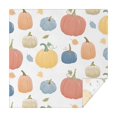 thumbnail image 1 of Fall Pumpkins Leaves Pattern Square Tablecloth,Waterproof Square Table Cover,Wipeable Spillproof Washable Table Cover for Home Kitchen Party Decor 42"X42"(107x107cm), 1 of 6