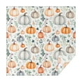 thumbnail image 1 of Fall Pumpkins and Leaves Pattern Square Tablecloth,Waterproof Square Table Cover,Wipeable Spillproof Washable Table Cover for Home Kitchen Party Decor 52"x52"(132x132cm), 1 of 6