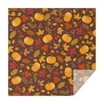 thumbnail image 1 of Fall Pumpkins Leaves Pattern Square Tablecloth,Waterproof Square Table Cover,Wipeable Spillproof Washable Table Cover for Home Kitchen Party Decor 52"x52"(132x132cm), 1 of 6
