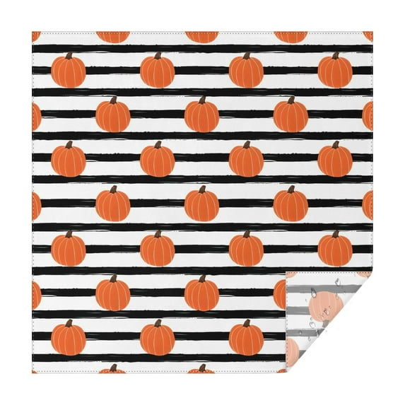 Fall Pumpkins Pattern Square Tablecloth,Waterproof Square Table Cover,Wipeable Spillproof Washable Table Cover for Home Kitchen Party Decor 42"X42"(107x107cm)