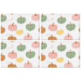 thumbnail image 1 of Fall Pumpkins Pattern Summer Placemats Table Placemats Set Of 4-Linen Kitchen Washable Placemats Table Mats 12"x18" Non-Slip Heat Resistant, 1 of 6