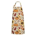 thumbnail image 1 of Fall Pumpkins Sunflowers Autumn Pattern Apron-Garden Aprons for Women with Pockets-Cotton Linen Waterproof Kitchen Cooking Gardening Aprons Adjustable for Kitchen,Cooking,BBQ and Salon 33"x27", 1 of 7