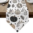 thumbnail image 1 of Fall Pumpkins Table Runner Linen Burlap Table Runner 70 Inches Long Black Brown Botanical Thanksgiving Dresser Scarves for Kitchen Island Coffee Dining Room Party Wedding Holiday Decoration 13"x70", 1 of 8