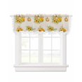 Fall Pumpkins Valance Curtains for Window/Kitchen/Bathroom/Café
