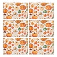 thumbnail image 1 of Fall Pumpkins and Autumn Leaves Summer Placemats Table Placemats Set of 6-Linen Kitchen Washable Placemats Table Mats 12"x18" Non-Slip Heat Resistant, 1 of 4