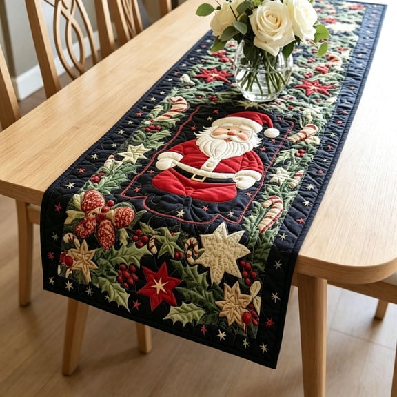 Fall Quilted Table Runner Halloween, Fall Table Runner, Thanksgiving Christmas Dining Decor