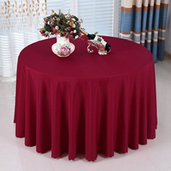 Fall Refresh 1Pc Wallpaper,Picnic Party Polyester Tablecloth Plain Crochet Tablecloth Family Round Tablecloth (1.6M Diameter) Burgundy,Pet Tablecloth For Picnic Party Family Plain Crochet Tablecloth