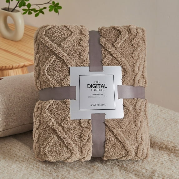 Fall Refresh 1X Blanket,Plush, Soft And Comfortable Blanket, Bed Blanket, Quilt, Dark Brown (150*200Cm)