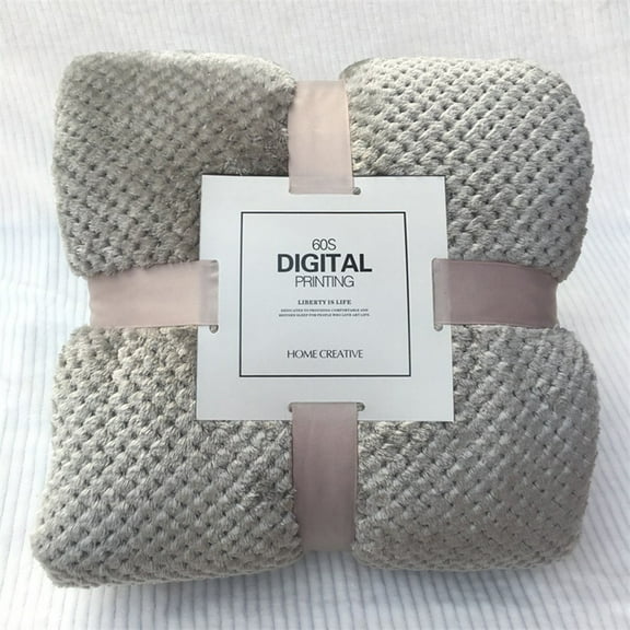 Fall Refresh A Blanket,Grey Coral Fleece Blanket 45*65Cm,Soft Warm Plaid Fleece Bed Blanket Large Mesh Flannel Blankets Thick Breathable