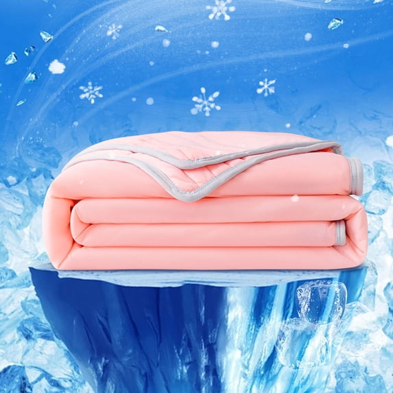 Fall Refresh Striped Summer Quilt*1,Striped Summer Quilt Light Pink (100*150Cm),Ice Blanket Lightweight Breathable Double Ice Cool Summer Calming Quilt Solid Color Blankets For Hot Sleepers