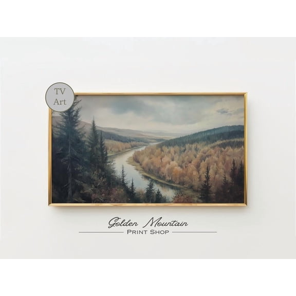 Rustic Asia Autumn Park Landscape Wall Art Print, Nature Decor - Walmart.com