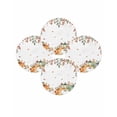 thumbnail image 1 of Fall Round Placemats Set of 4 Green Pumpkin Place Mats Thanksgiving Woven Placemat Sunflower Autumn Orange Leaves Circle Braided Table Mat for Kitchen Dining Table Autumn Party Home Decor 15 Inch, 1 of 9