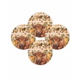 thumbnail image 1 of Fall Round Placemats Set of 4 Pumpkin Cow Place Mats Thanksgiving Woven Placemat Maple Leaves Orange Plaid It's Fall Y'all Circle Braided Table Mat for Kitchen Dining Table Party Home Decor 15 Inch, 1 of 9