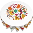thumbnail image 1 of Fall Round Tablecloth Autumn Table Cover Washable Polyester Tablecloths for Home Kitchen Dining Party Holiday Decor 60 inch, 1 of 6