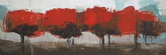 Fall Row Canvas Art - Martin Shire (8 x 24)