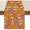 thumbnail image 1 of Fall Rustic Maple Leaves Table Runner Table Decoration for Kitchen Dining Dinner Autumn Home Decor 13x72 Inch, 1 of 6