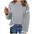 thumbnail image 1 of Fall Saving BeiFu Sweaters for Women Golf Long Sleeve Pullover Sweater Tops Fall Fashion 2025 Sweaters For Women Plus Size Long Sleeve Shirts, 1 of 4