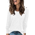 thumbnail image 1 of Fall Saving BeiFu Sweaters for Women Long Sleeve Pullover 2025 Professional Tops Airport Outfits 2025 Fleece Sweater Women Long Sleeve Shirts, 1 of 6
