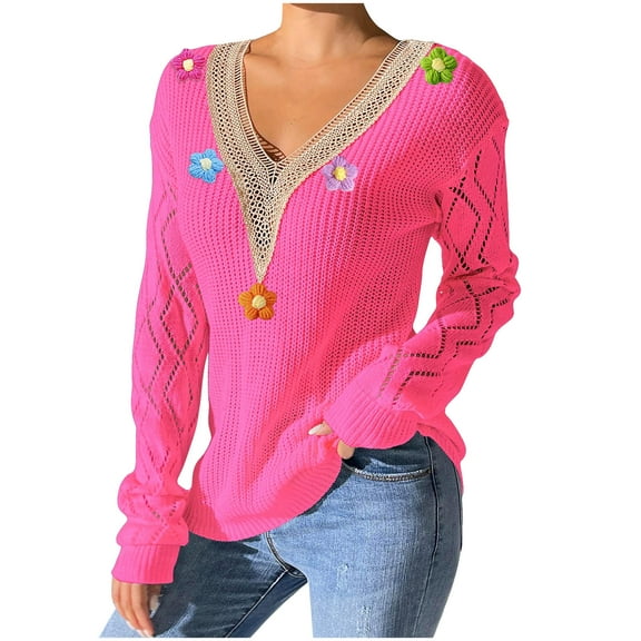 Fall Saving BeiFu Sweaters for Women Pocket Long Sleeve Pullover Cozy Tops Western Outfit Sweaters For Tall Women Long Sleeve Shirts