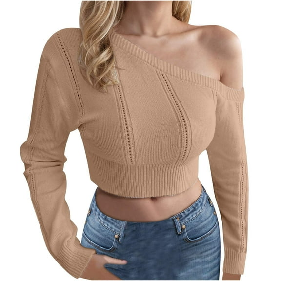Fall Saving BeiFu Sweaters for Women V-Neck Long Sleeve Pullover Sweater Tops Country Concert Outfits Womens Cozy Sweaters Long Sleeve Shirts