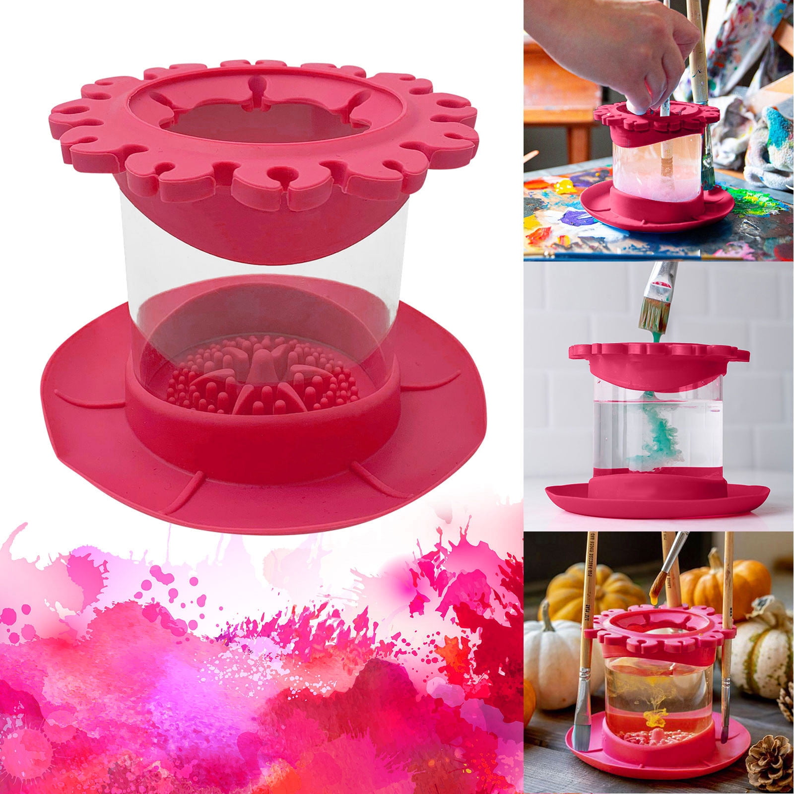 Fall Saving Clearance 2023 Family Gift Paint Brush Cleaner Rinse Cup