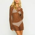 thumbnail image 1 of Fall Saving Clearance AXXD Women'S Swimwear Cover Ups Sexy Pearls Dress Mesh Sheer Cover Up Summer Long Maxi Dress Beach Bikni Dress Hollow Out Sheer, 1 of 5