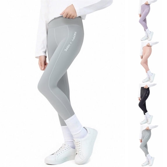 HVOBTTY Toddler Slim Leg Leggings, Fall Long Pants for Kid, Kids' Fashion Solid Color Lightweight Silm Fitting Athletic Outerwear Yoga Pants Pink, 12-13 Years