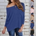 thumbnail image 1 of Fall Saving! HVOBTTY Womens Long Sleeve Pullover T Shirt, Fall Tops for Women, Women's Fashion Casual Solid Color Crew Neck Loose Fitting Everyday Wear T Shirt Khaki, XL, 1 of 5